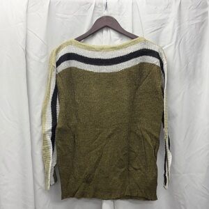 Liverpool Olive and White Striped Sweater